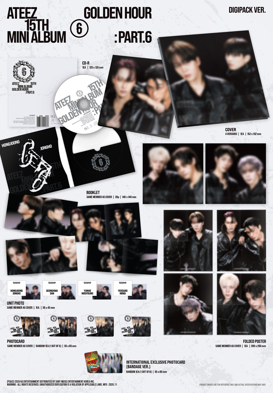 [Signed] GOLDEN HOUR : Part.6 (DIGIPACK UNIT VER.) (Random)