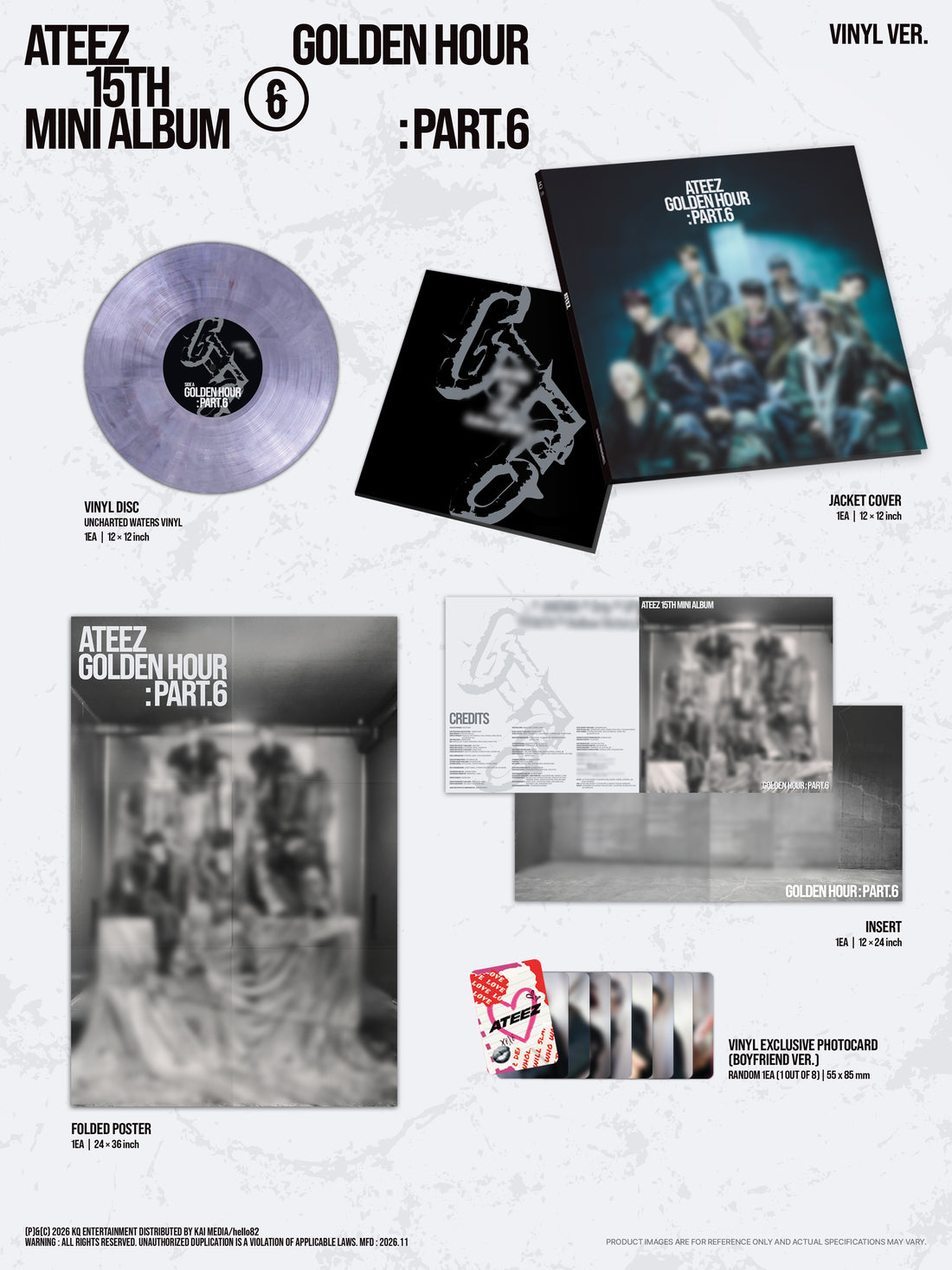 GOLDEN HOUR : Part.6 (VINYL VER.) - hello82 Exclusive