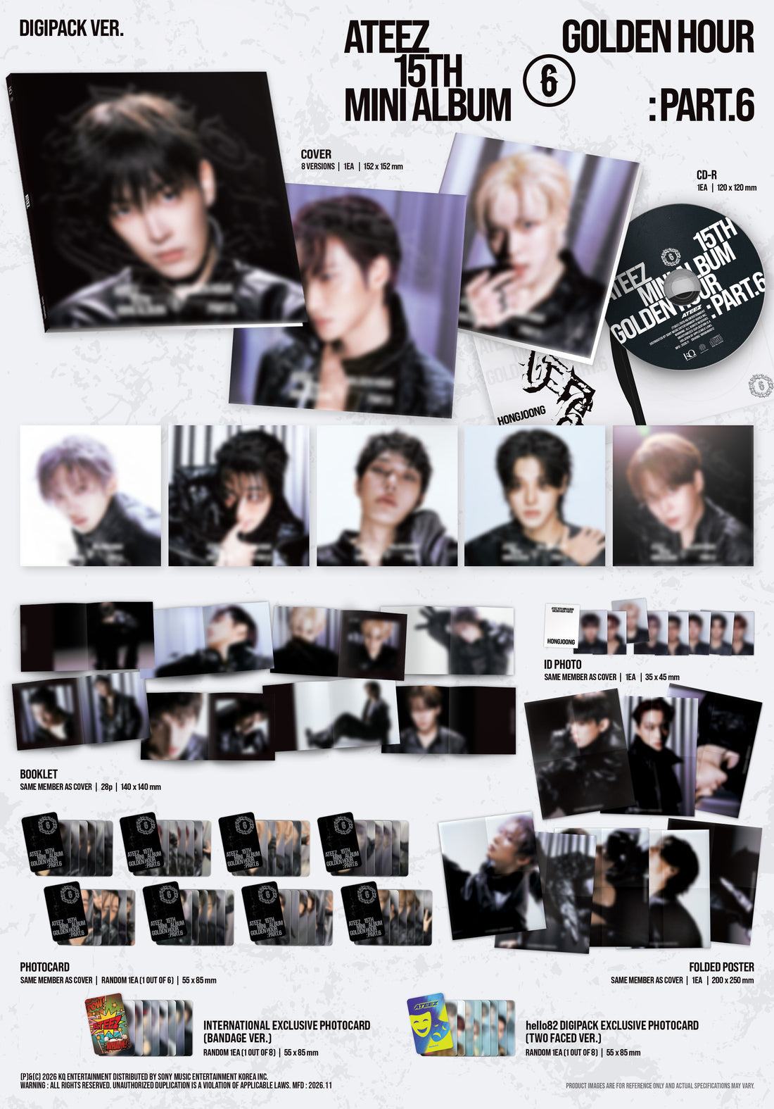 GOLDEN HOUR : Part.6 (DIGIPACK VER.) - hello82 Exclusive (Random)