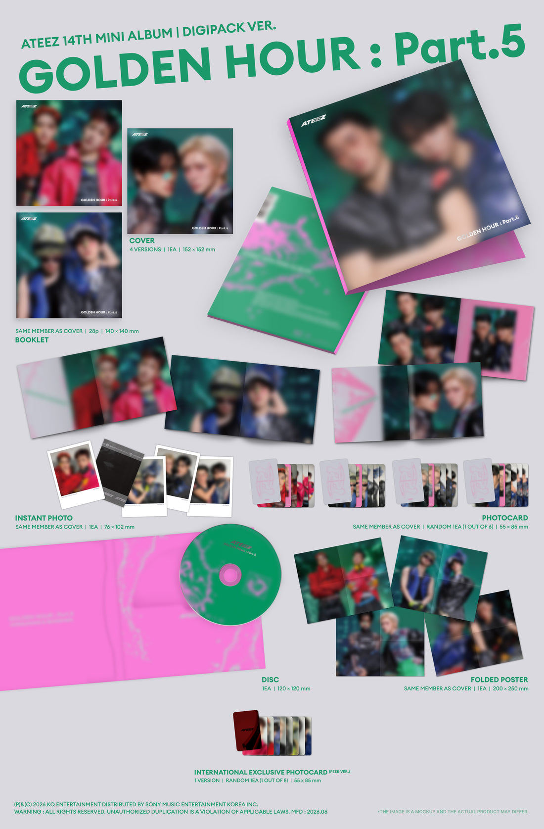 [Signed] GOLDEN HOUR : Part.5 (DIGIPACK UNIT VER.) (Random)