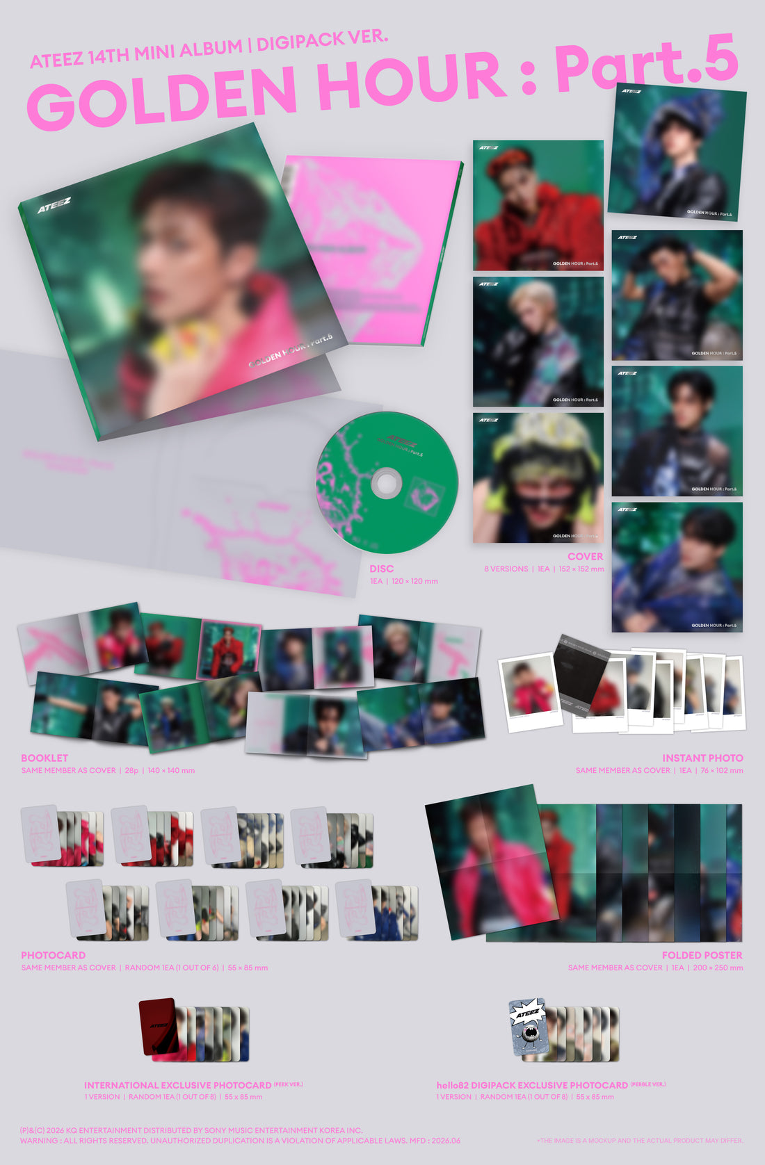 GOLDEN HOUR : Part.5 (DIGIPACK VER.) - hello82 Exclusive (Random)