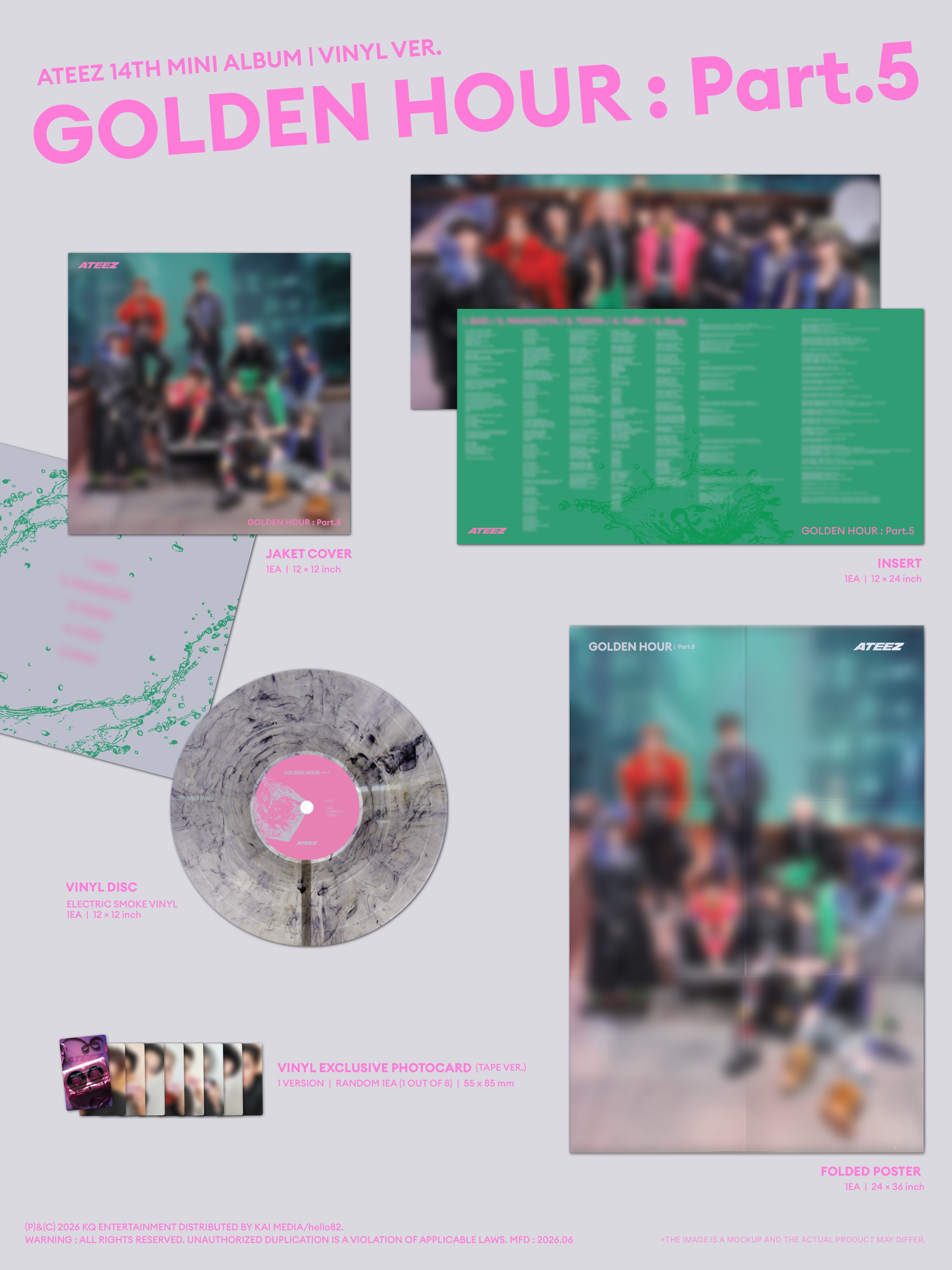 GOLDEN HOUR : Part.5 (VINYL VER.) - hello82 Exclusive – ATEEZ